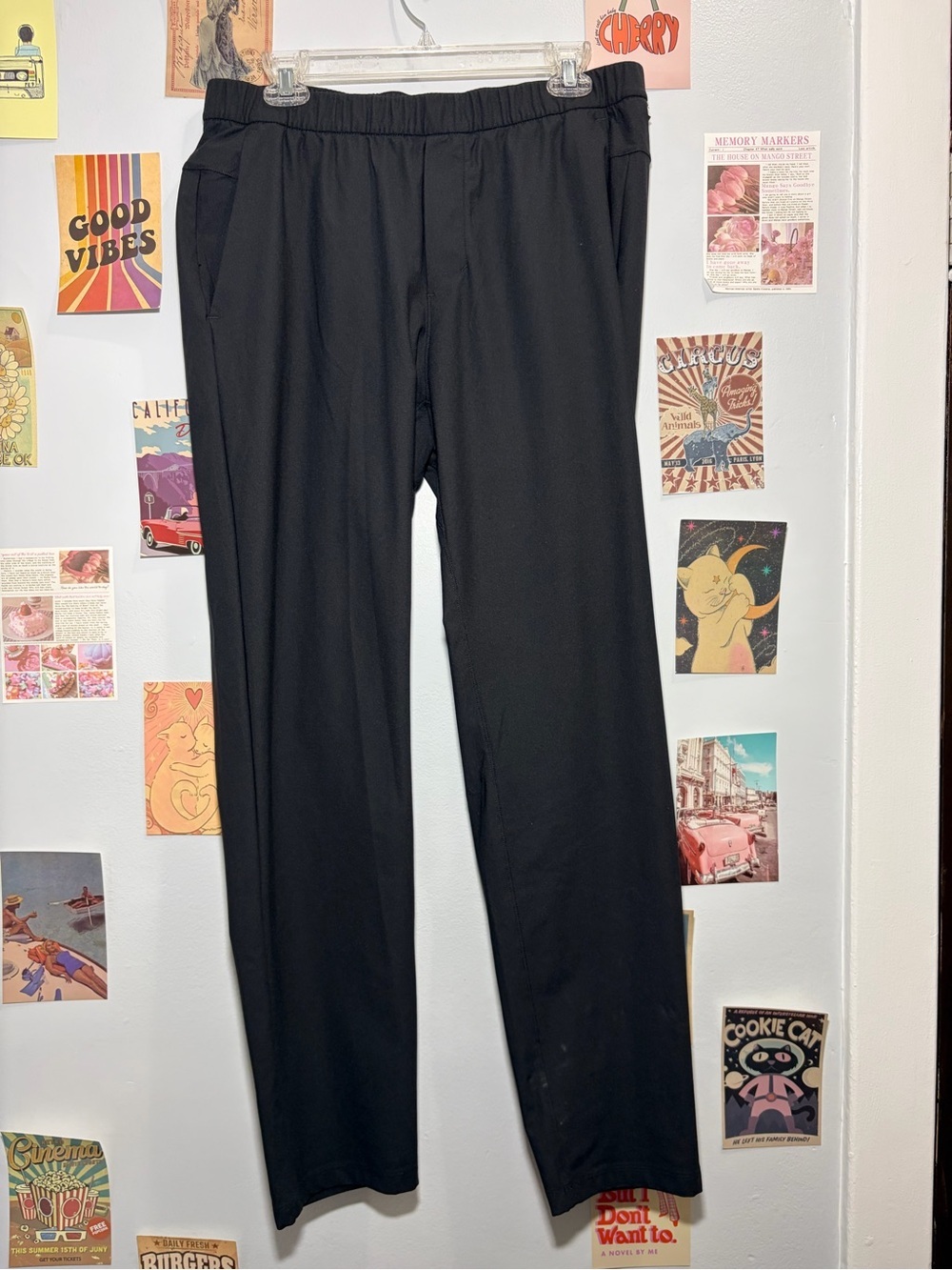 lululemon athletica Men's Black Pull-On Stretch Dress Pants